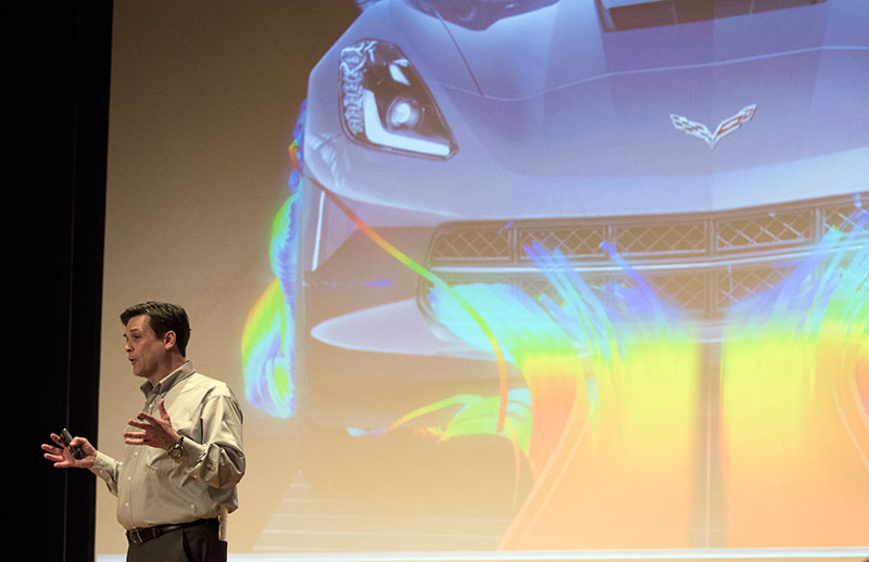 Eric Millette, business manager of body systems at the Bowling Green Corvette assembly plant, discusses changes to the Corvette that have increased performance, experience and efficiency.
