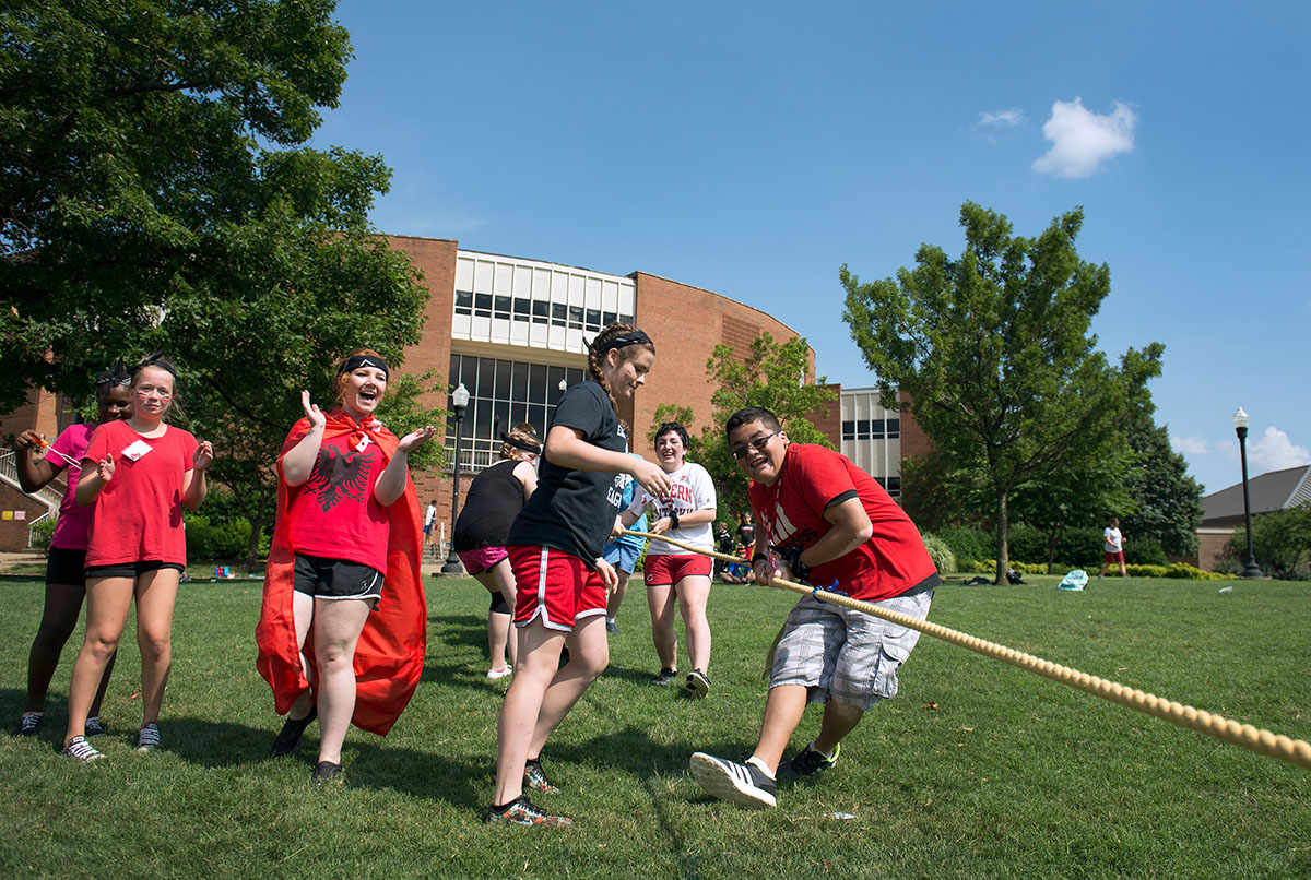 Team Albania tugs their way to gold competing in tug-of-war during SCATS Olympics Saturday, June 18. (Photo by Tucker Allen Covey)