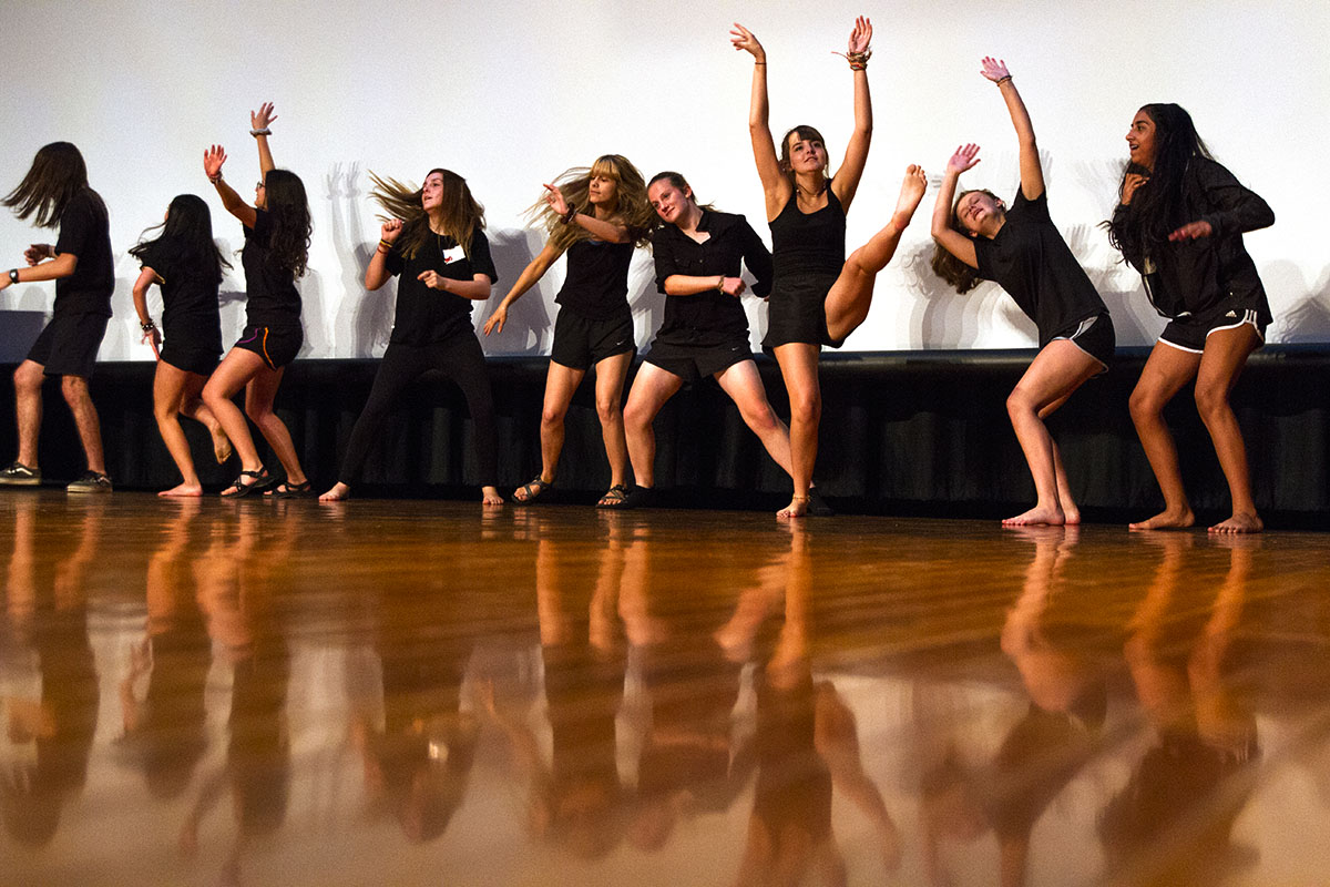 VAMPY campers dance to Angel of Darkness at the annual talent show Thursday, July 13. This former talent show tradition was brought back by counselor Tori Edwardson. (Photo by Brook Joyner)